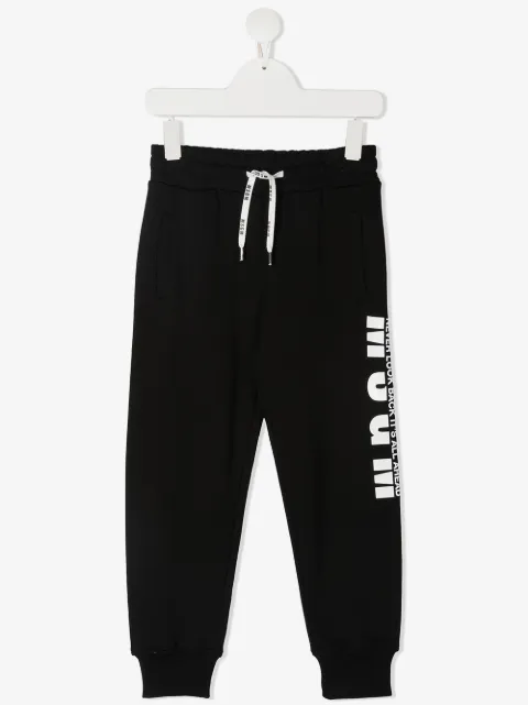 MSGM Kids logo-print track pants