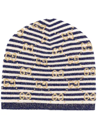 Gucci GG Striped Beanie Hat - Farfetch