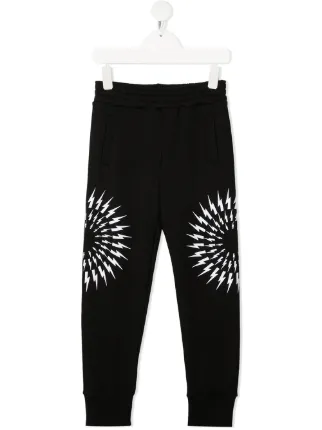 Shop Neil Barrett Kids lightning bolt 