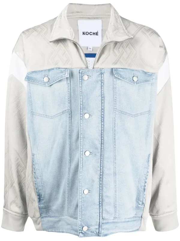 Koché Contrast Denim Jacket - Farfetch
