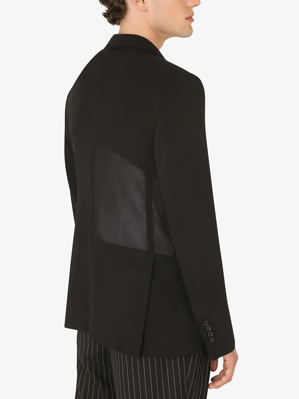 Dolce & Gabbana Double-lapel Blazer In Black