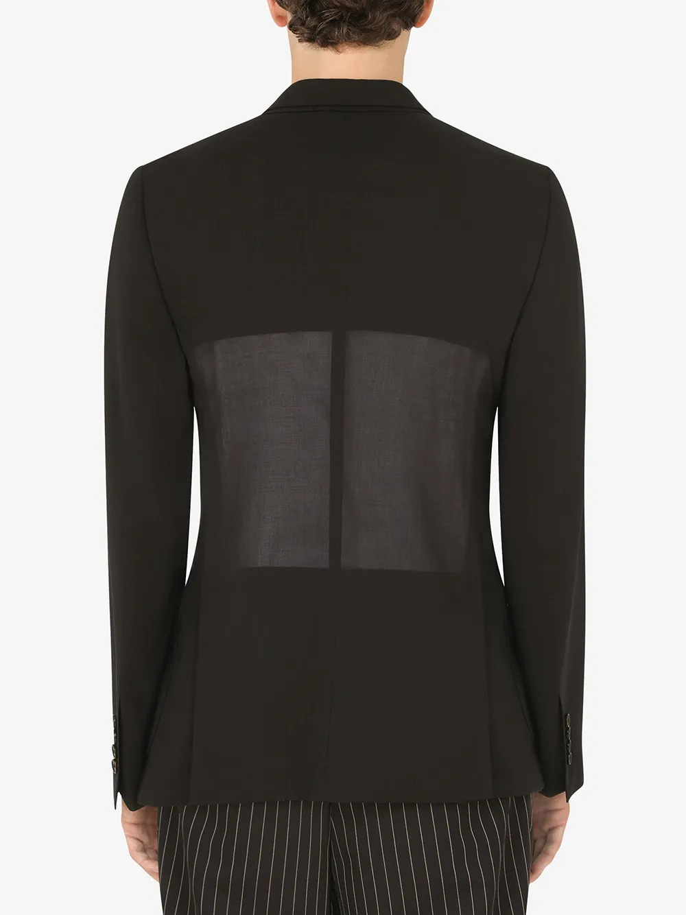 Dolce & Gabbana Double-lapel Blazer In Black