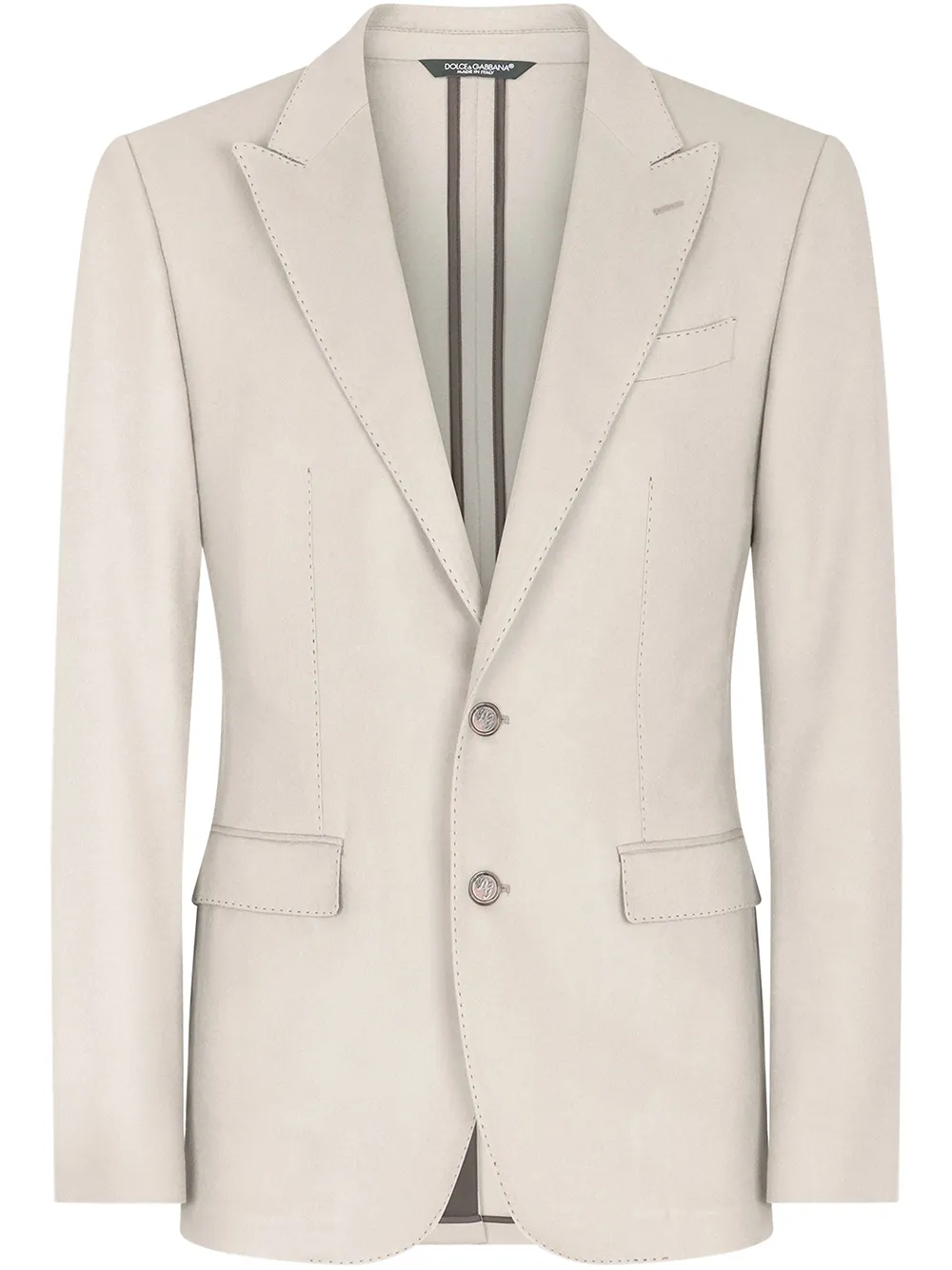 

Dolce & Gabbana Taormina-fit single-breasted blazer - Neutrals