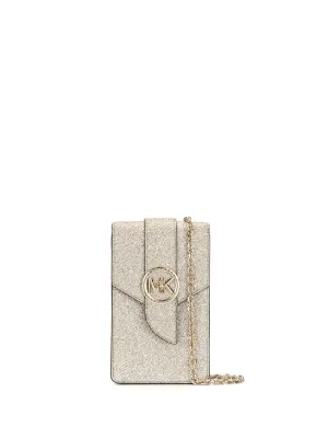 glitter detail smartphone crossbody bag