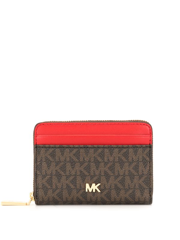 michael kors small red wallet