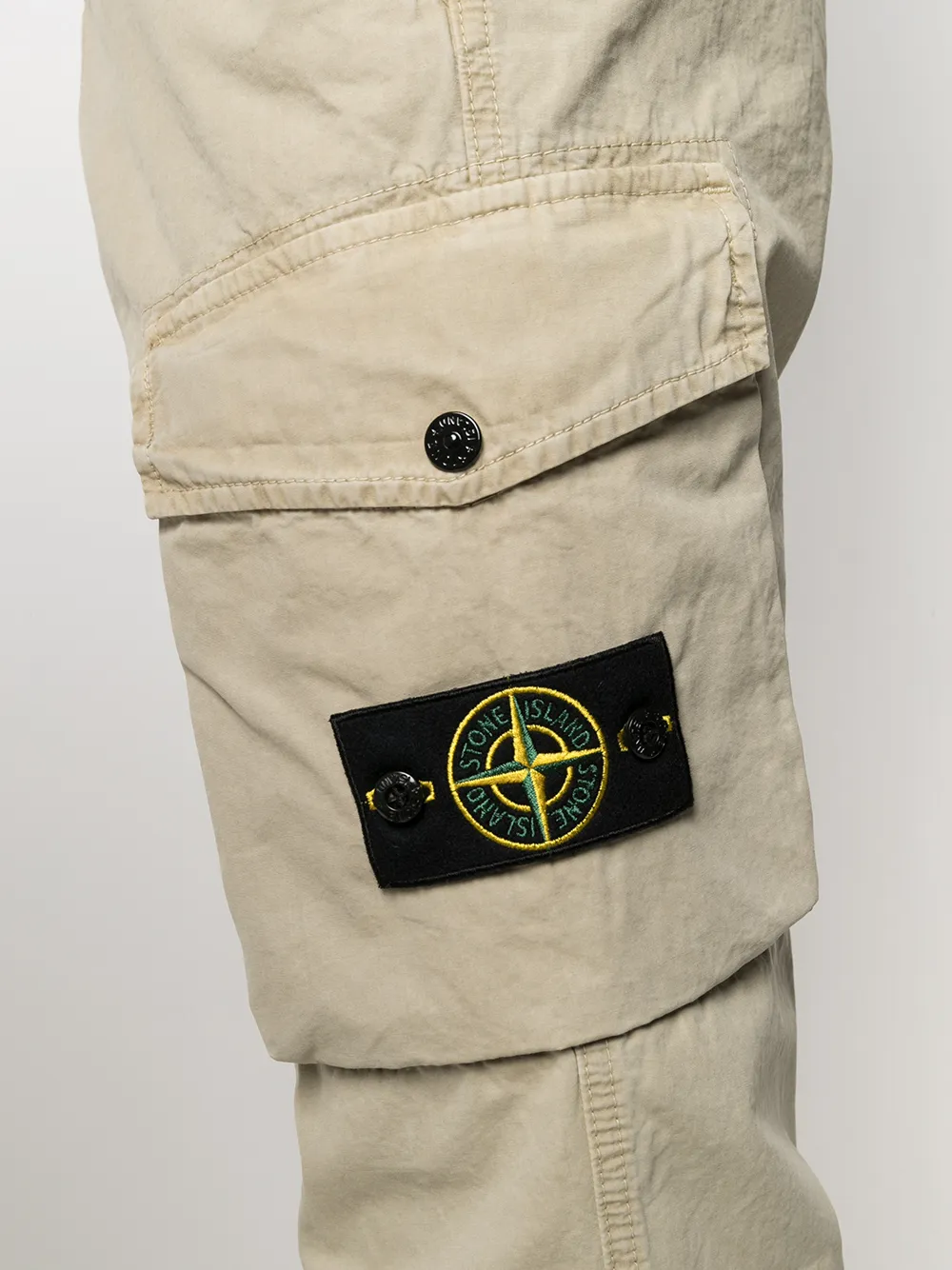 фото Stone island брюки карго с нашивкой-логотипом