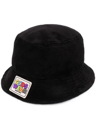 Gcds black Terry cotton bucket hat for 