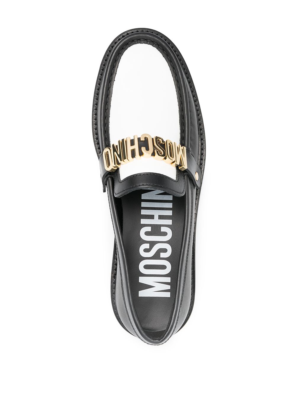 фото Moschino лоферы в стиле колор-блок