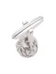 Image 2 of LANVIN engraved-detail round cufflinks