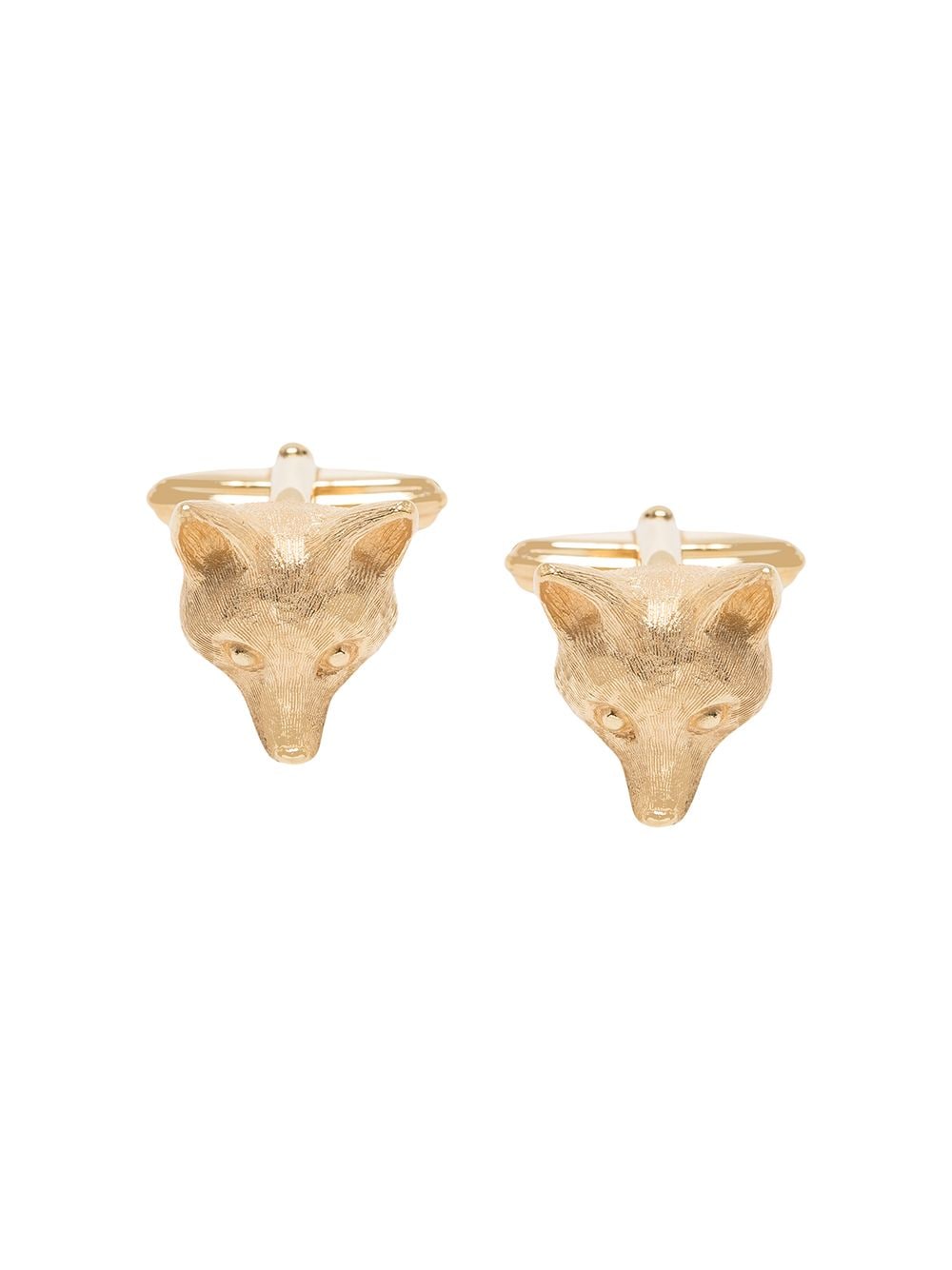 Lanvin Fox Charm Cufflinks In Gold