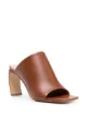 Image 2 of LANVIN square-top leather mules