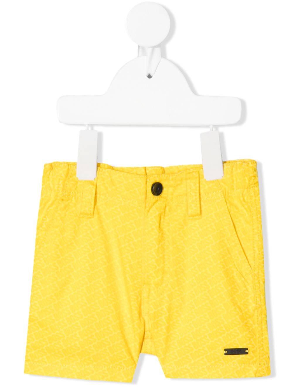 

BOSS Kidswear shorts con logo estampado - Amarillo