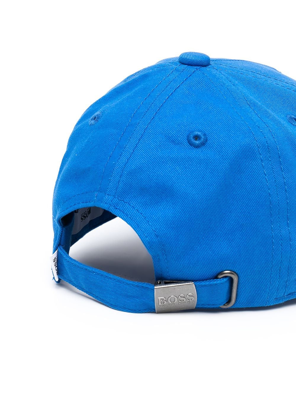 Shop Bosswear Log-print Cotton Cap In Blue