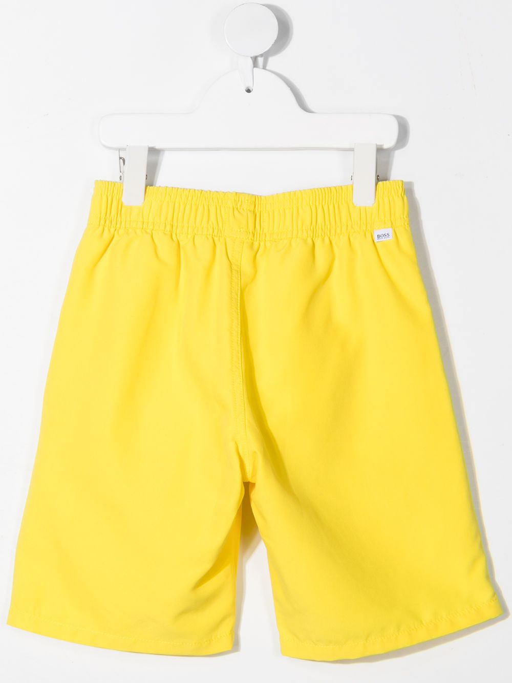 Shop Bosswear Logo-print Drawstring Swim Shorts In Yellow