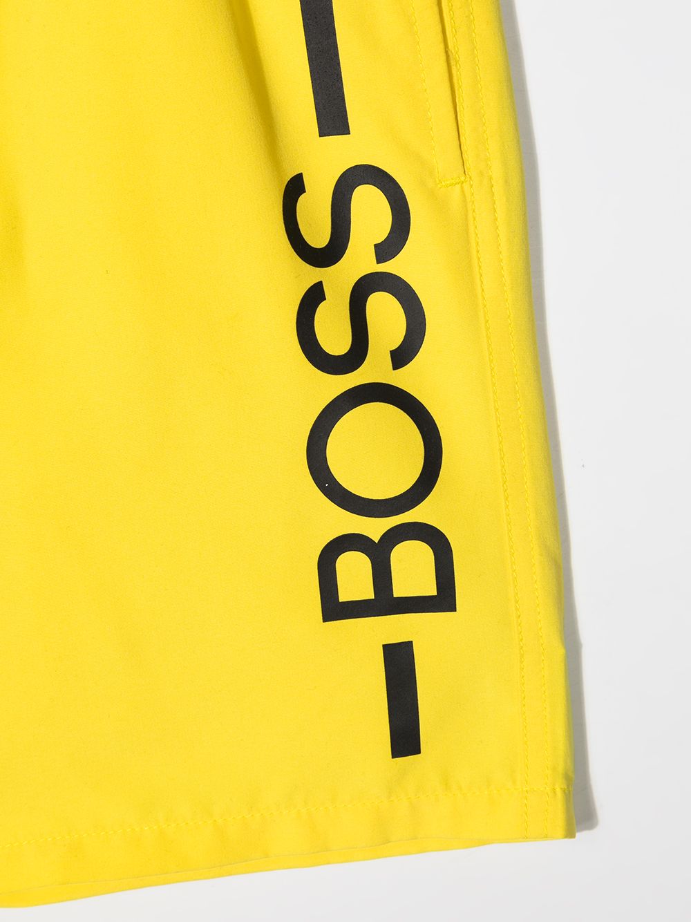 Shop Bosswear Logo-print Drawstring Swim Shorts In Yellow