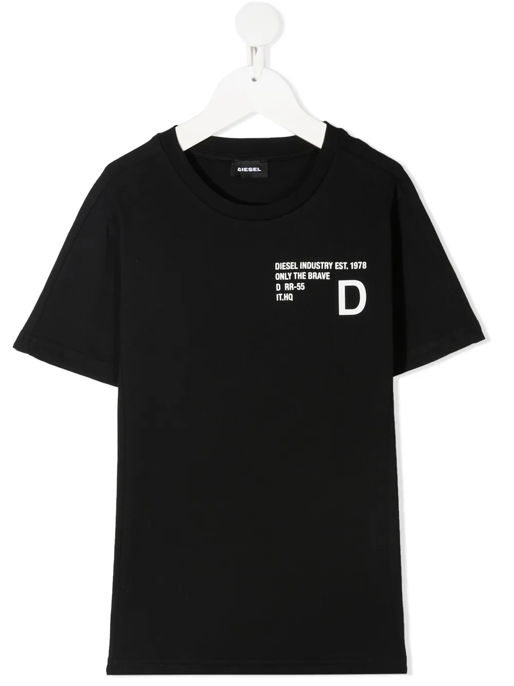 

Diesel Kids playera con estampado gráfico - Negro