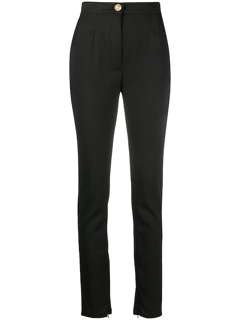 Balmain split-ankle slim trousers