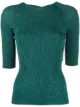 Image 1 of LANVIN metallic ribbed-knit top