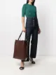 Image 2 of LANVIN metallic ribbed-knit top