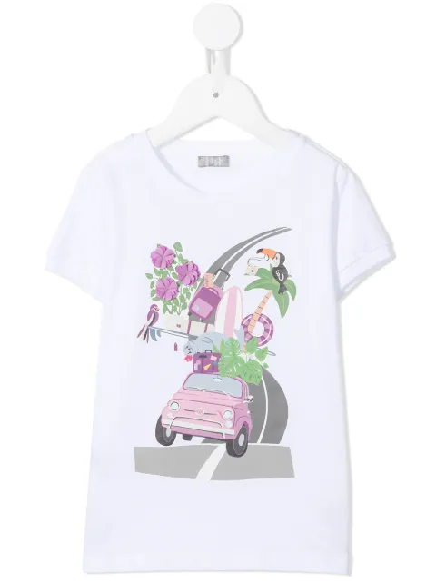 Il Gufo holiday-print cotton t-shirt