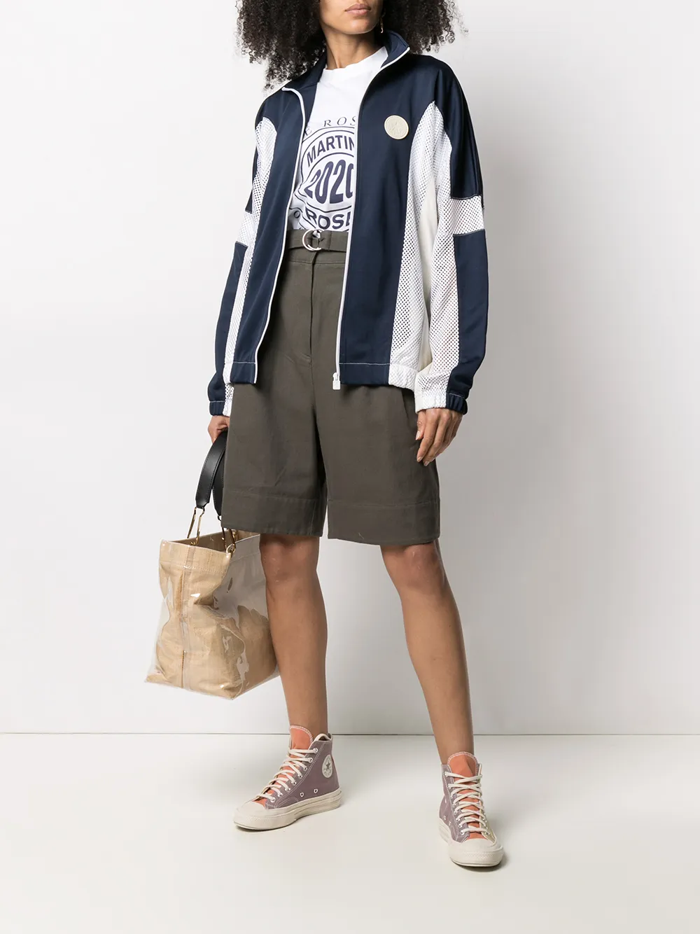 фото Telfar спортивная куртка из коллаборации с converse