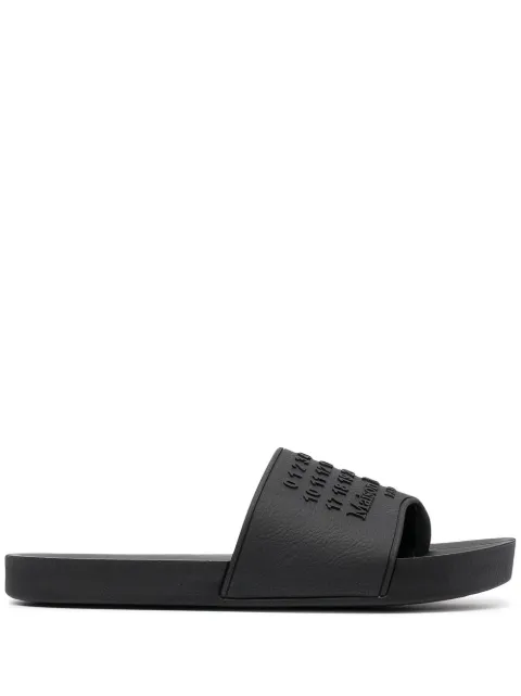 Maison Margiela flip flops Tabi con logo en relieve