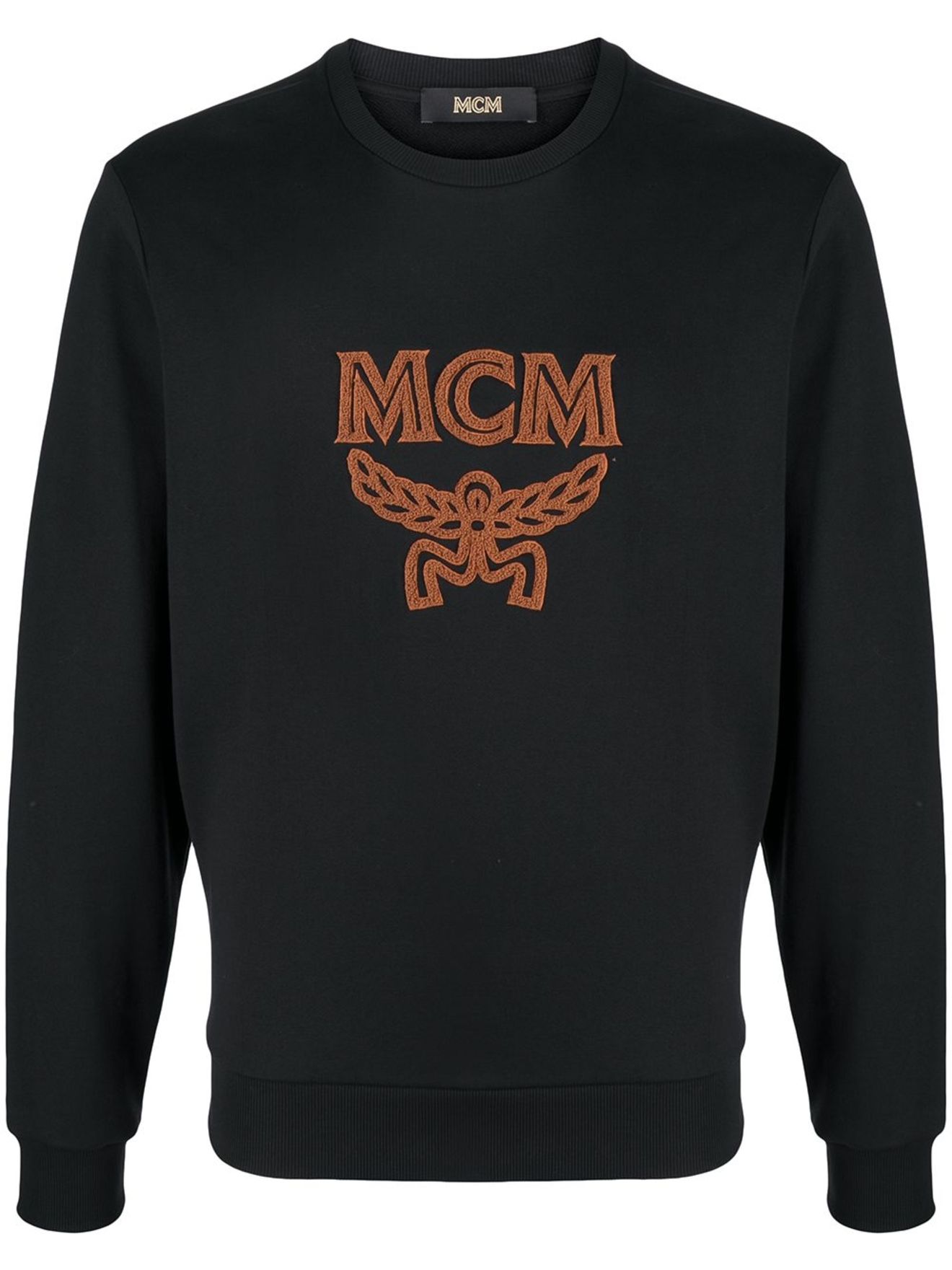 MCM logo embroidered jumper black | MODES