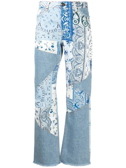 Etro جينز بتصميم مخيوط