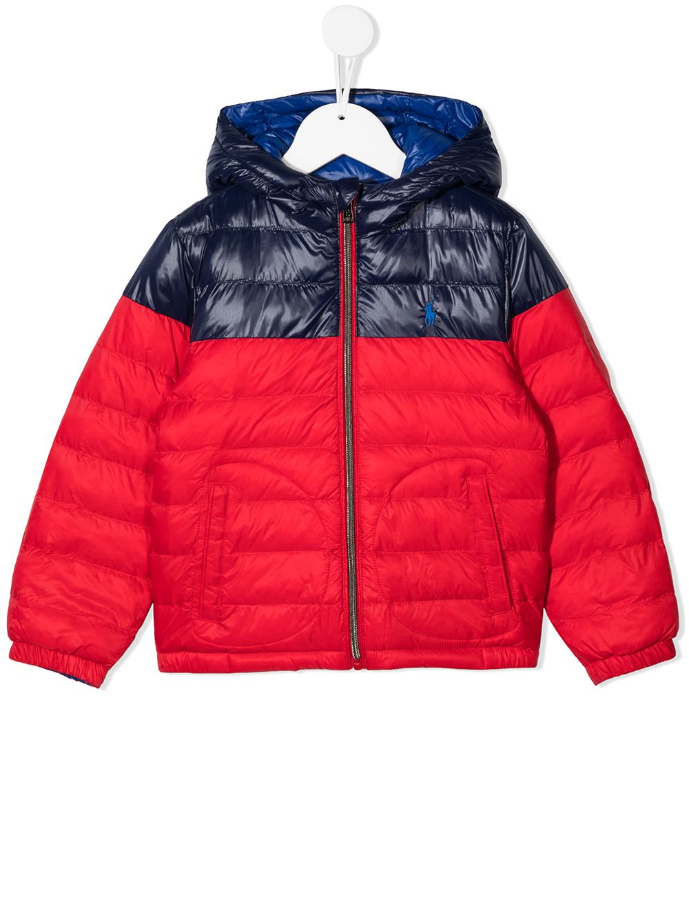 фото Ralph lauren kids двусторонний пуховик в стиле колор-блок