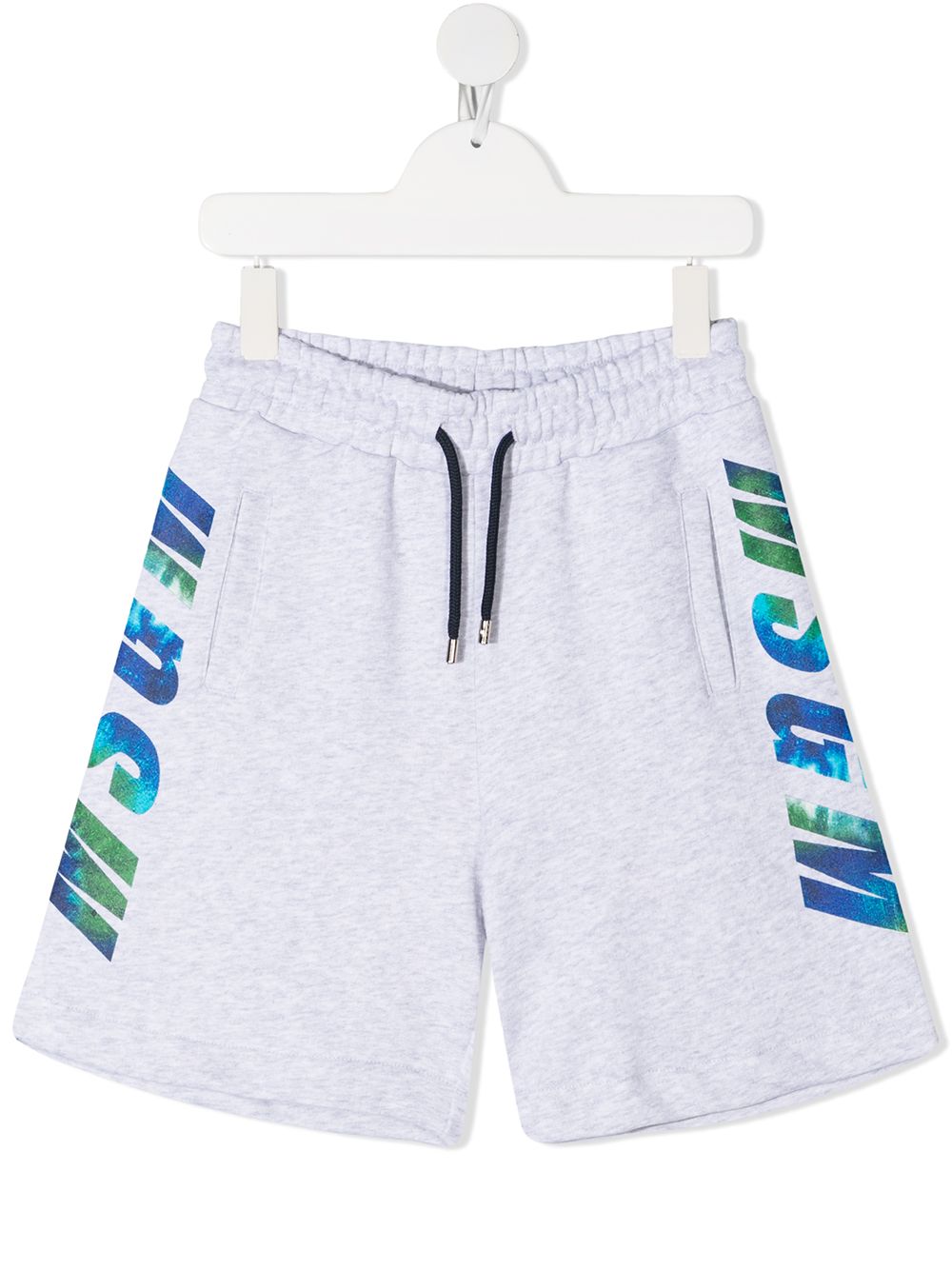 фото Msgm kids спортивные шорты с логотипом