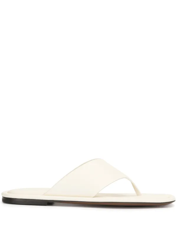 women's wide strap flip flops
