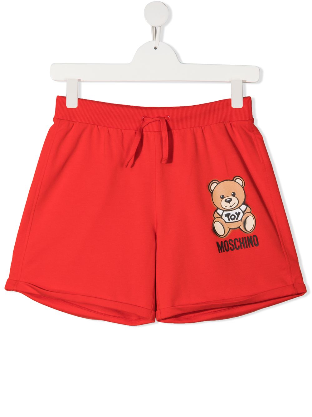 фото Moschino kids шорты с принтом teddy bear