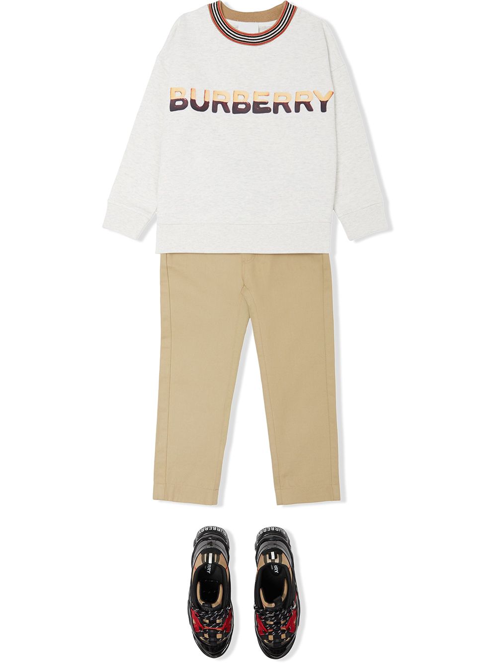 фото Burberry kids толстовка с логотипом