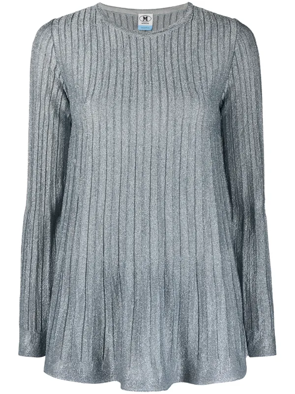 pleated knit top