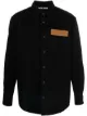 Image 1 of Palm Angels curved logo denim shirt