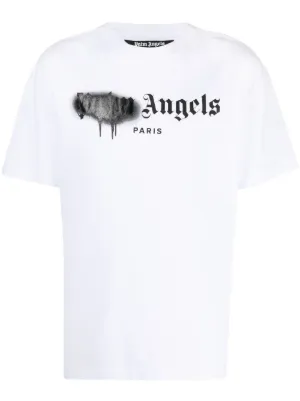 Palm Angels New York sprayed-logo T-shirt - Farfetch