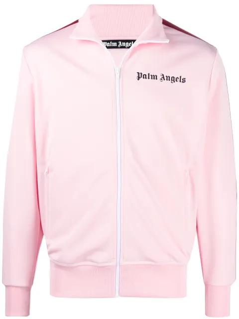 Palm Angels chamarra deportiva con motivo de rayas