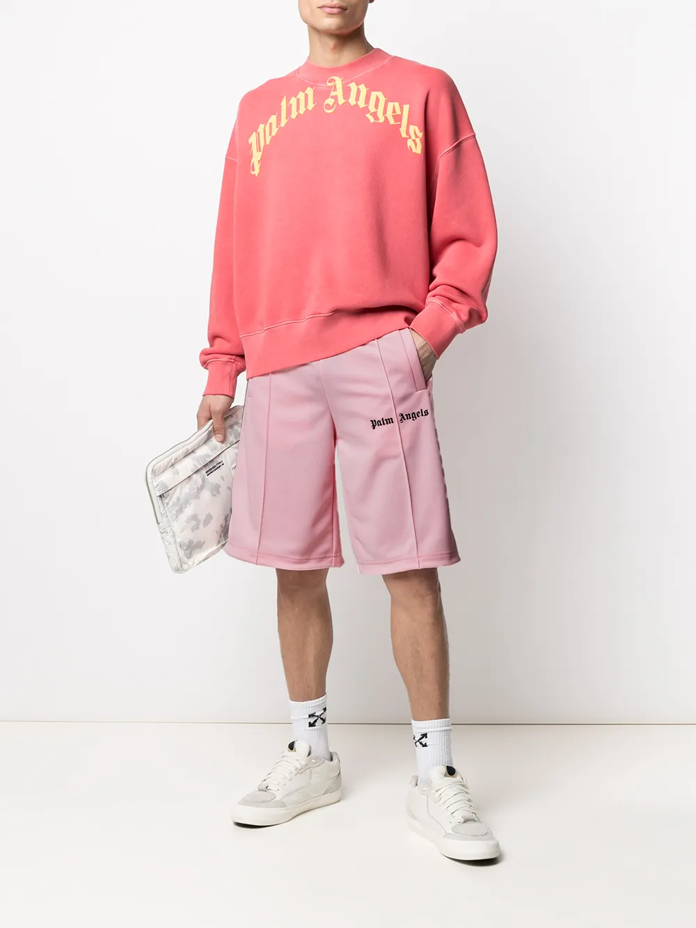 Palm Angels Trainingsshorts Roze