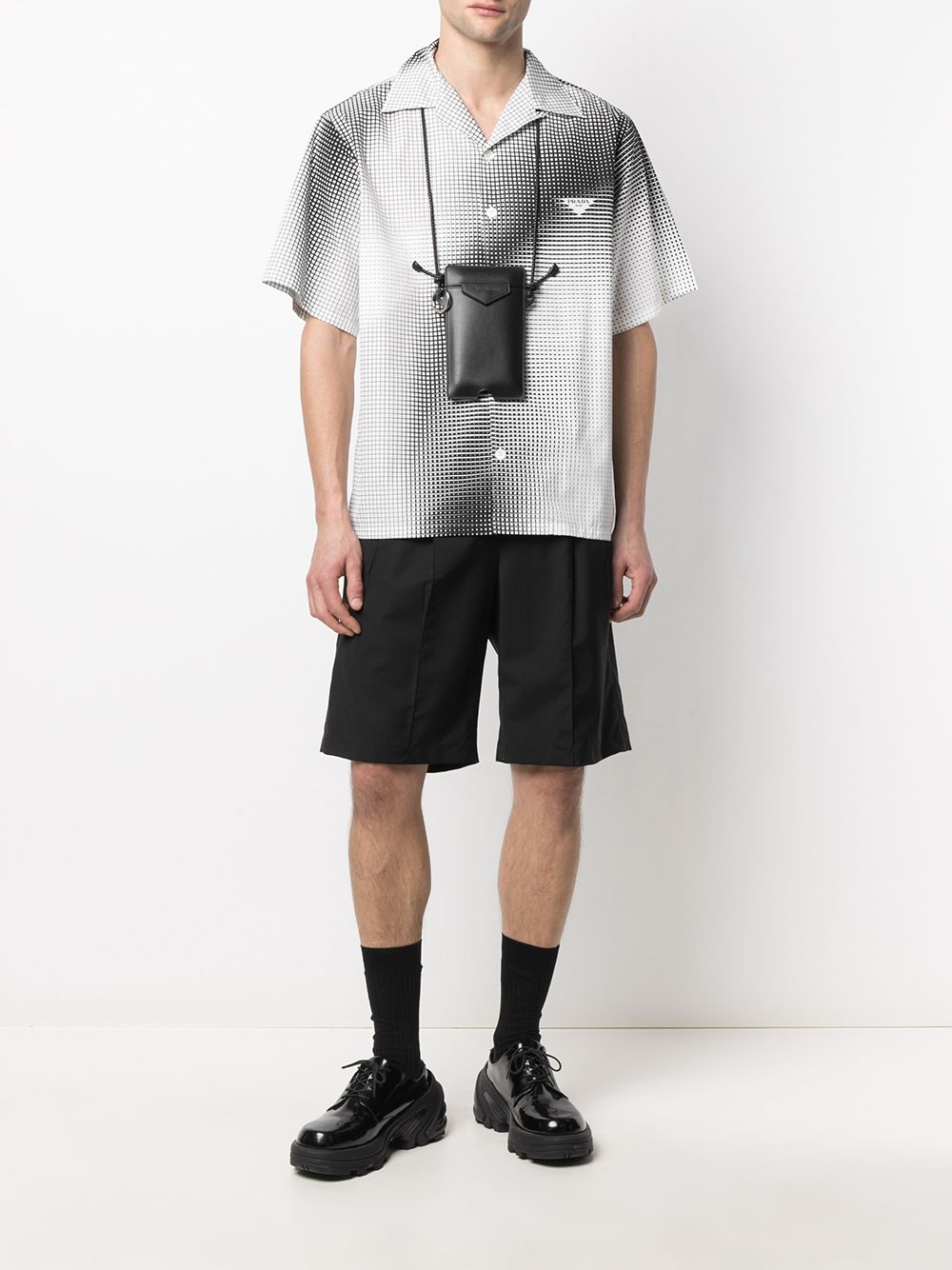 Shop Prada gradient-effect print shirt with Express Delivery - FARFETCH