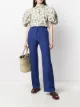 Image 2 of Alberta Ferretti pressed-crease flared trousers