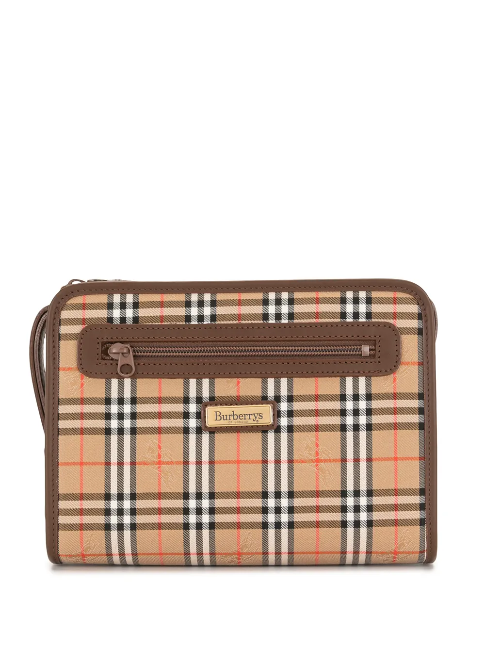 фото Burberry pre-owned клатч в клетку nova check