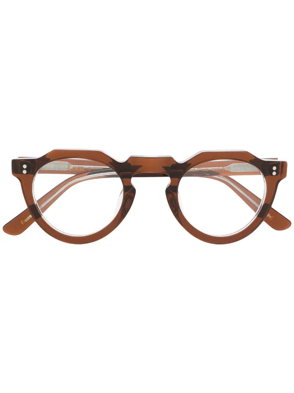 Lesca Pica 30 Round Frame Glasses - Farfetch