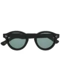 Lesca Gaston round-frame sunglasses - Black
