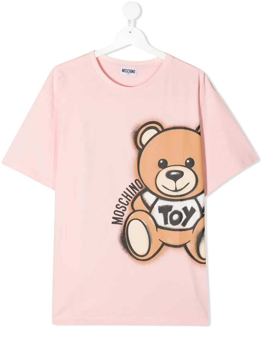 фото Moschino kids футболка с принтом teddy bear