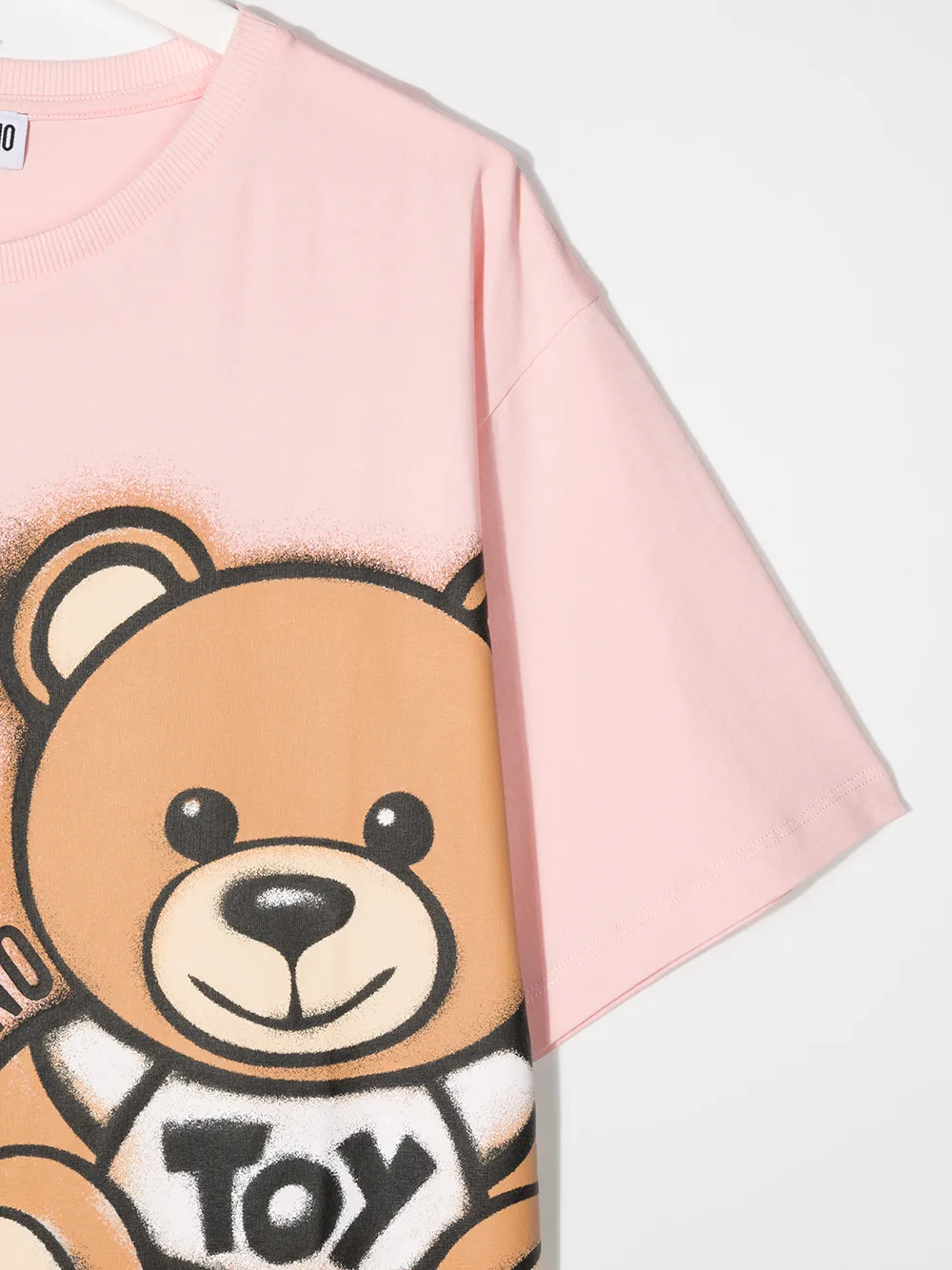 фото Moschino kids футболка с принтом teddy bear