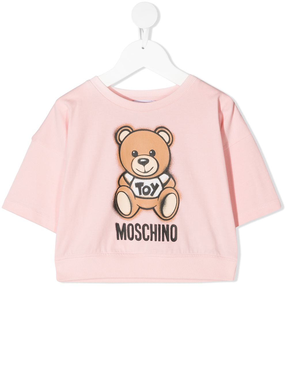 фото Moschino kids толстовка teddy bear с короткими рукавами