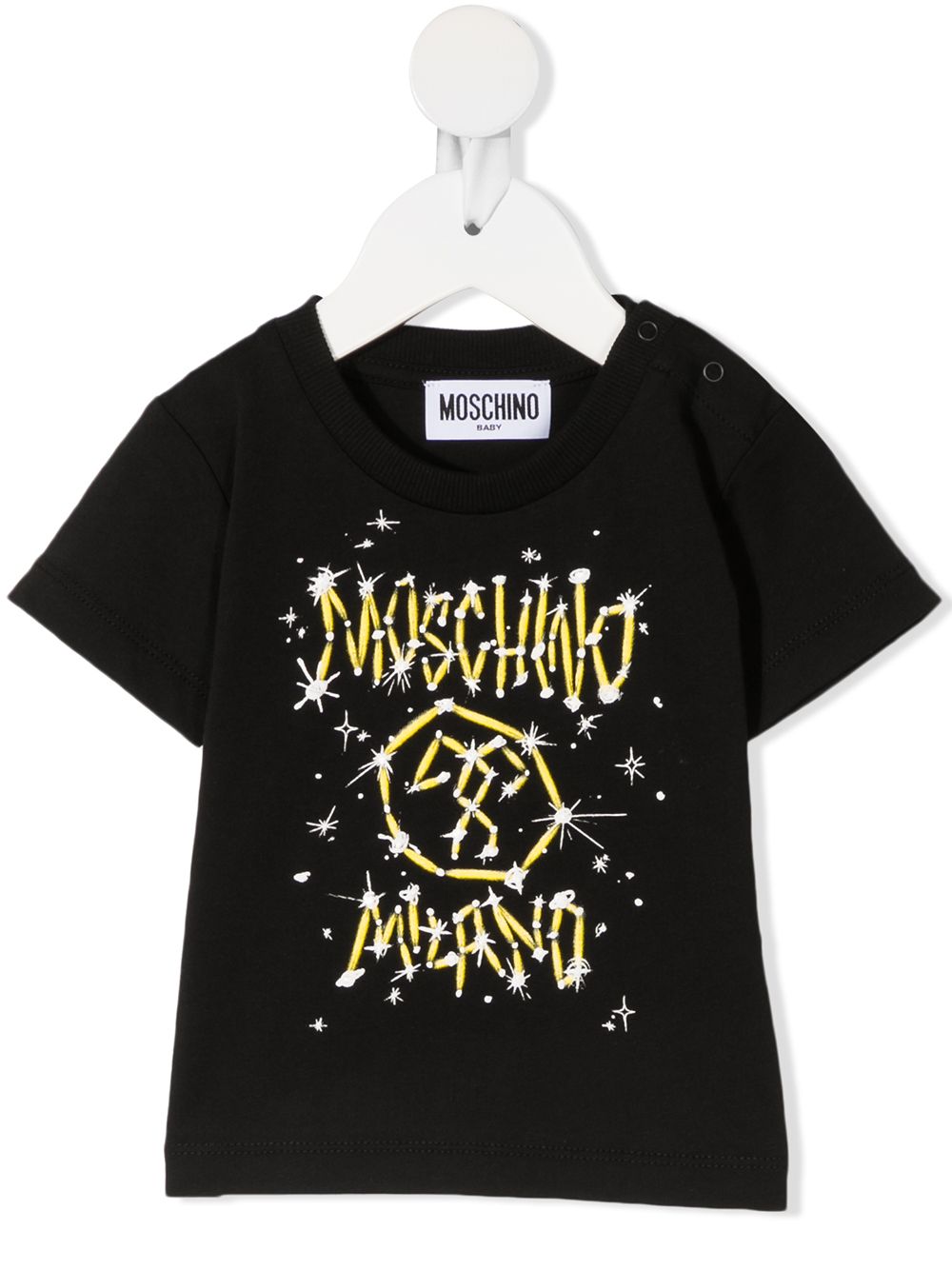 фото Moschino kids футболка с графичным принтом