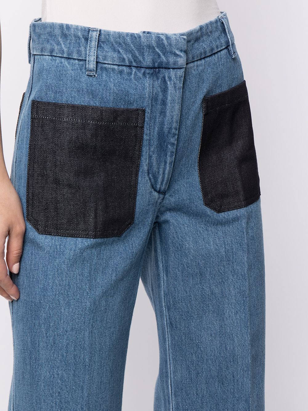 фото Victoria beckham джинсы с накладными карманами