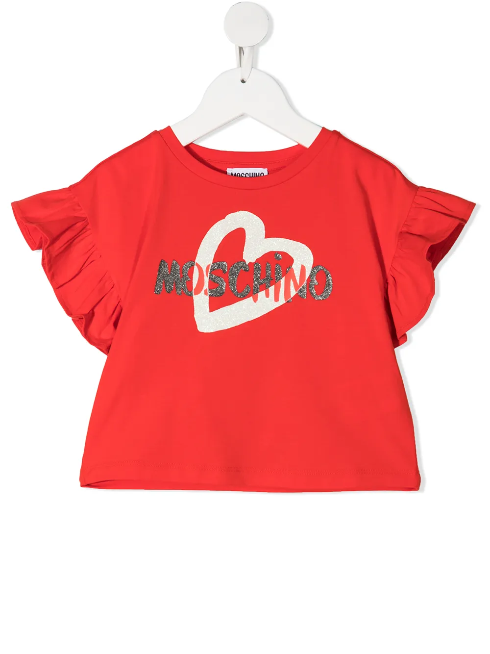 фото Moschino kids футболка с оборками