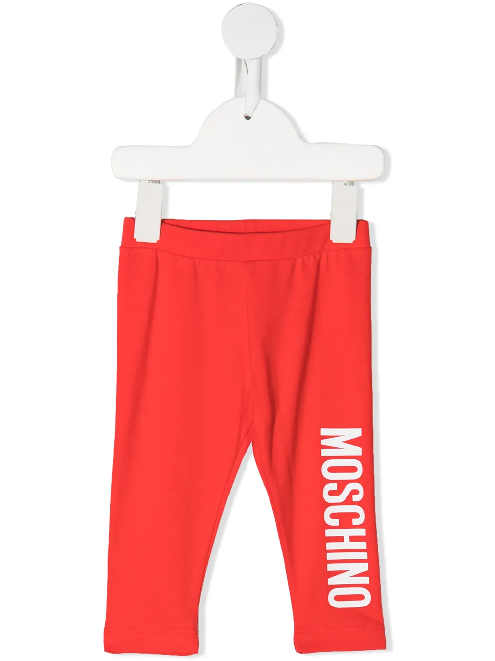 

Moschino Kids leggins con logo estampado - Rojo